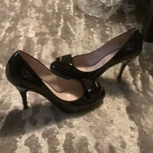 Salvatore Ferragamo Black Patent Leather Heels